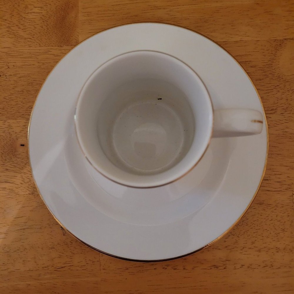 Merry Masterpieces White 1999 1st Ed Taxi Statue of Liberty NY Mug & Plate EUC - Picture 4 of 6